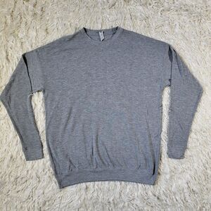ALO Yoga Gray Long Sleeve Lightweight Sweatshirt
